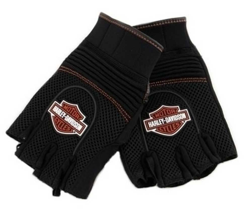 HarleyDavidson® Men's Bar & Shield Fingerless Mesh Gloves 9826207VM