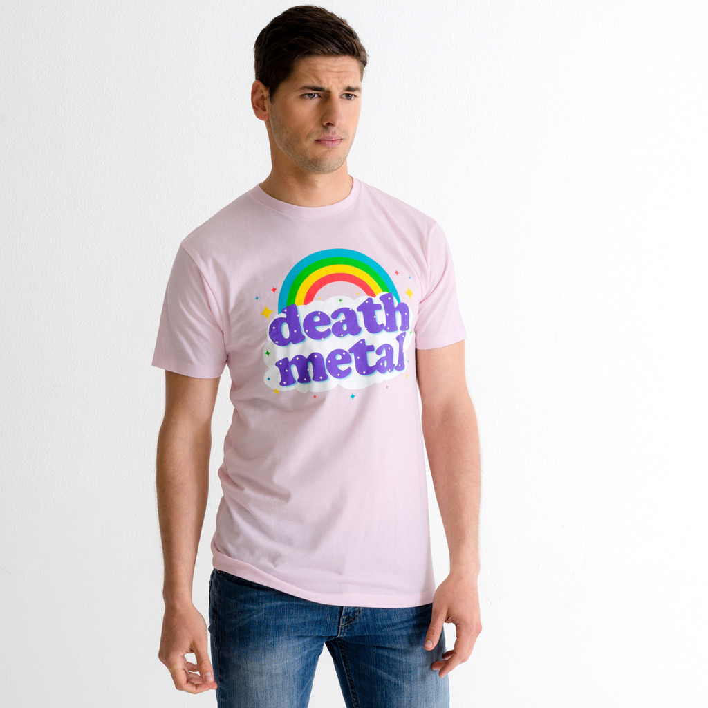 metallic rainbow shirt