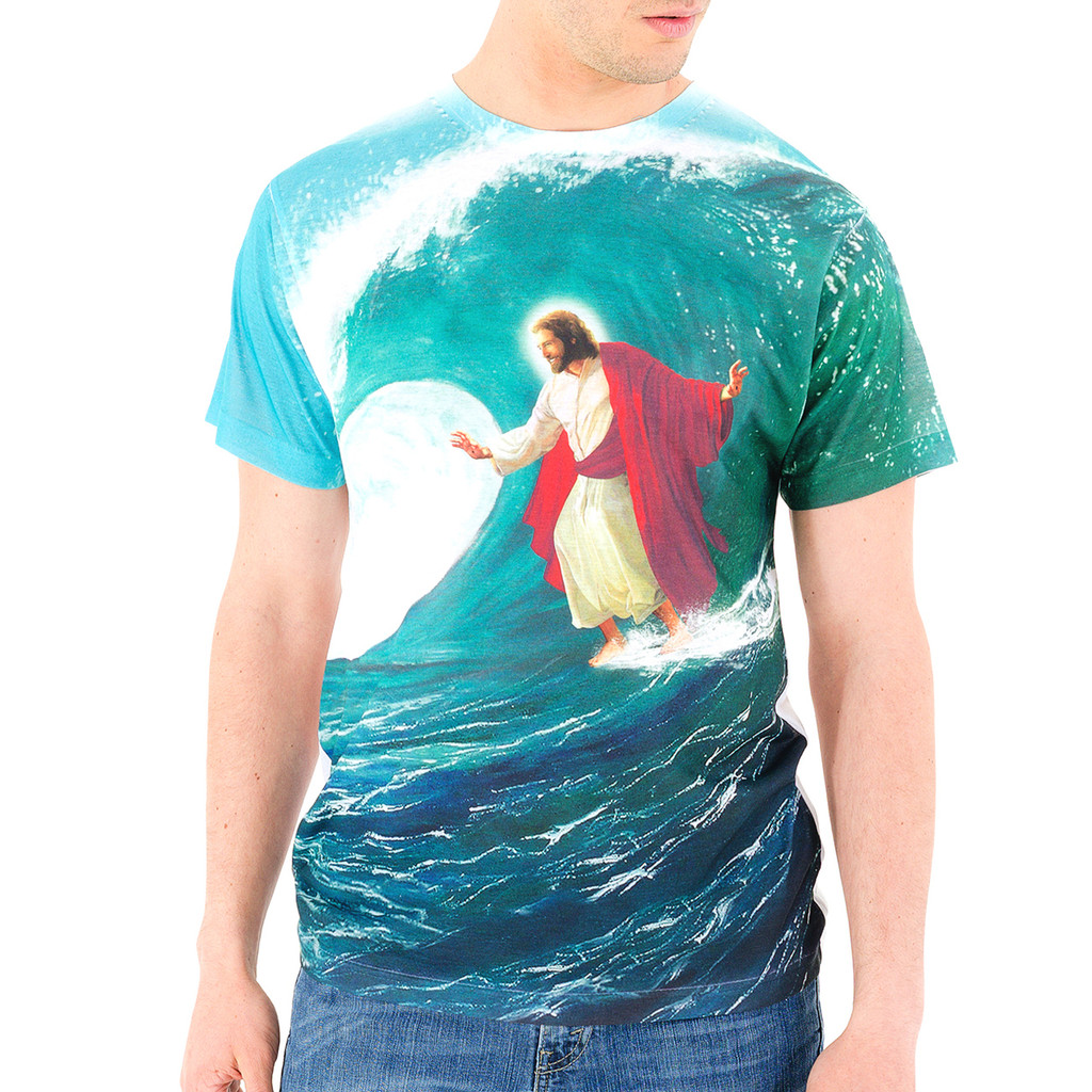 Surfing Jesus T Shirt, Surfing Jesus, Funny Jesus Shirt - Goodie Two ...