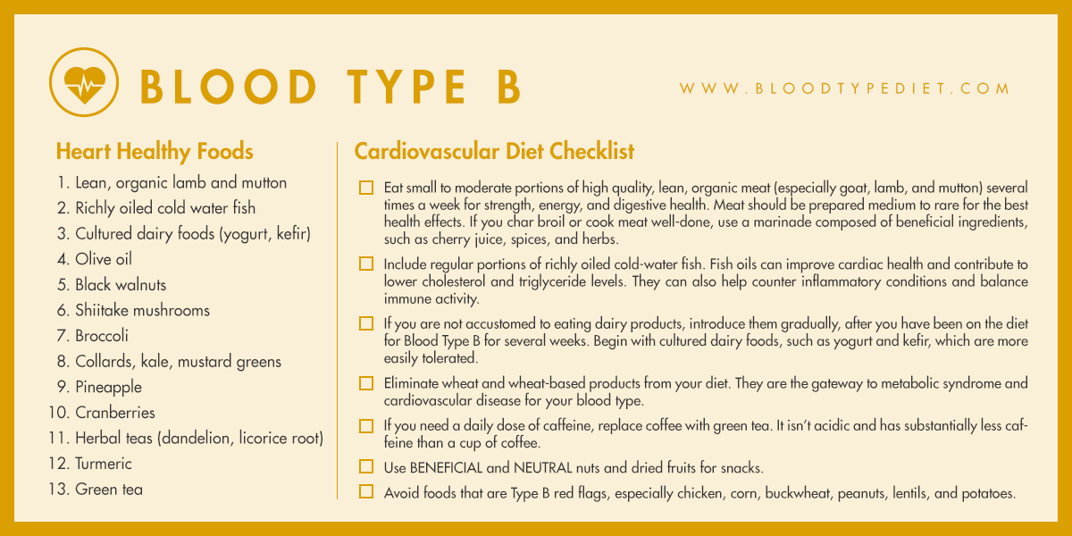 best diet for a negative blood type