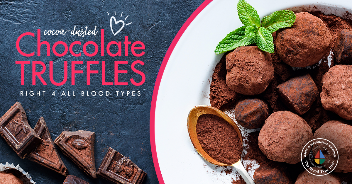 chocolate truffles right 4 all blood types d adamo personalized truffles are one of the most classically romantic forms of chocolate bite sized dainty and oh so delicious believe it or not they can be blood type diet