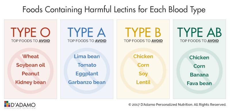 Lectins & Blood Types - D'Adamo Personalized Nutrition - Blood Type Diet