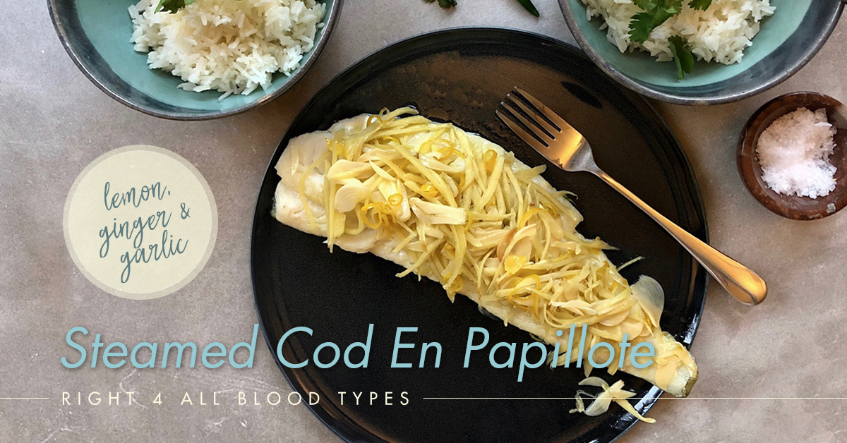 Steamed Cod En Papillote - Right 4 All Types