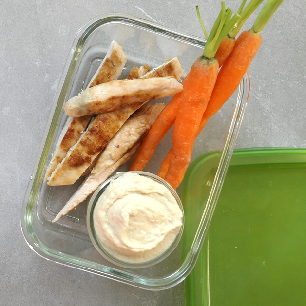 Turkey Breast Strips with Cannellini Bean Dip