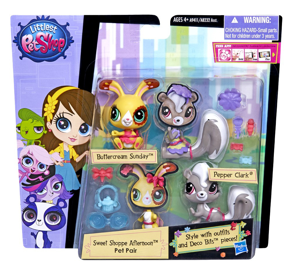 Littlest Pet Shop Pairs and Fashion Pepper and Buttercream in Sweet