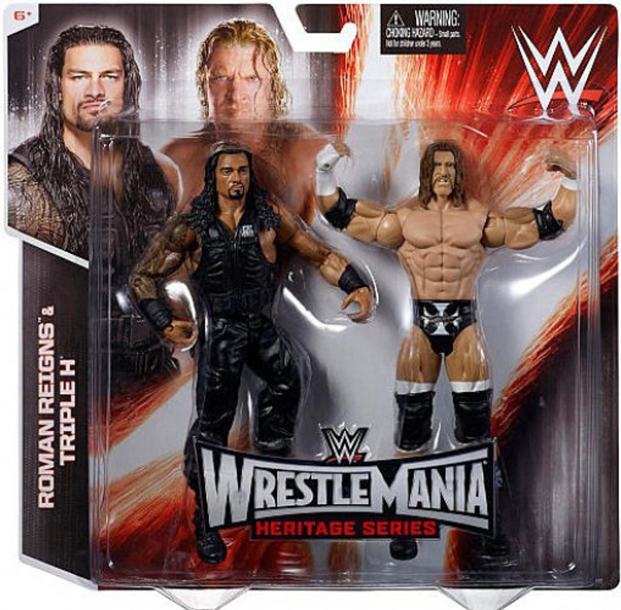WWE Wrestling Wrestlemania Heritage Roman Reigns Triple H Exclusive ...
