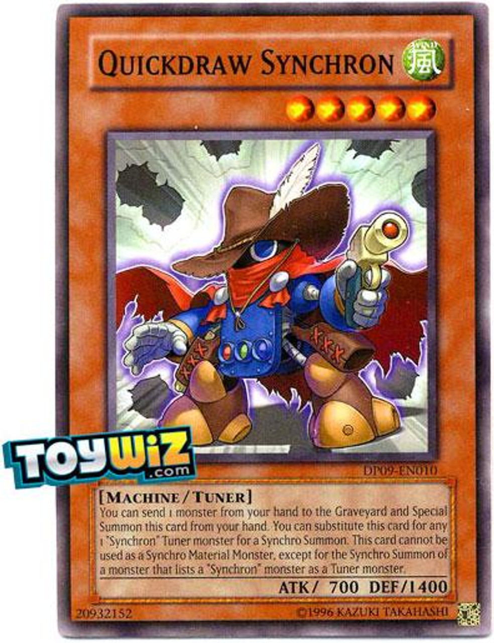 YuGiOh 5D's Duelist Pack Yusei Fudo 2 Common Quickdraw Synchron DP09-EN010