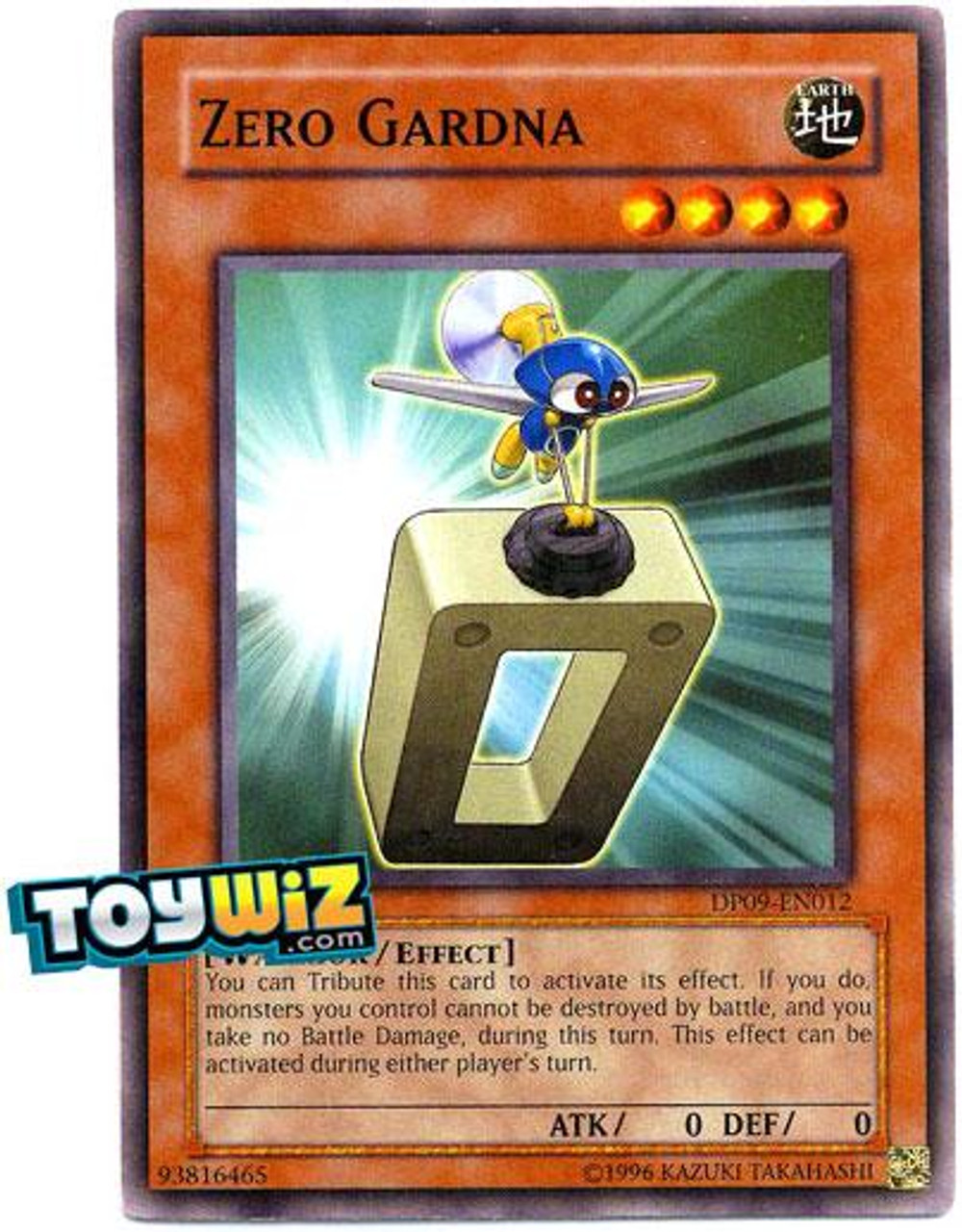 YuGiOh 5D's Duelist Pack Yusei Fudo 2 Common Zero Gardna DP09-EN012