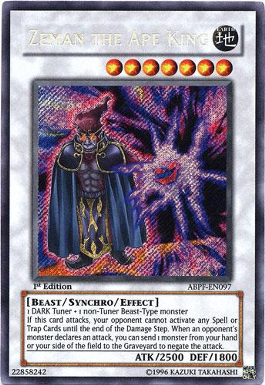 YuGiOh Absolute Powerforce Single Card Secret Rare Zeman the Ape King ABPF-EN097 - ToyWiz