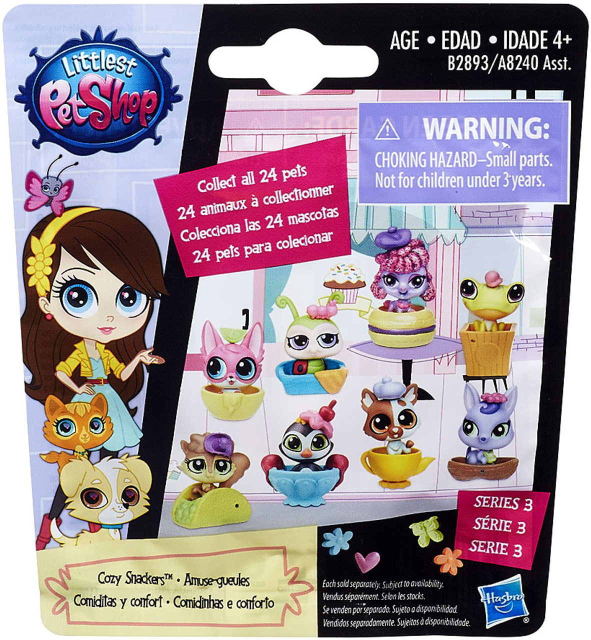 Littlest Pet Shop 2015 Series 3 Cozy Snackers Mystery Pack Hasbro Toys