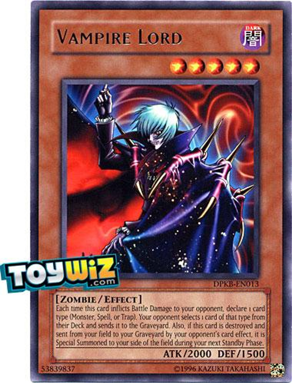 YuGiOh Duelist Pack Kaiba Rare Vampire Lord DPKB-EN013