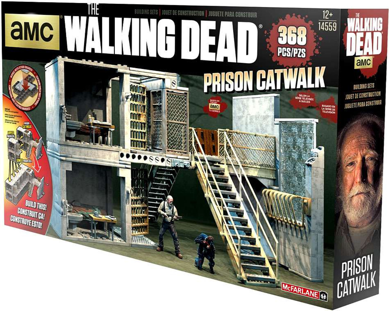 McFarlane Toys Walking Dead Prison Catwalk Building Set - ToyWiz