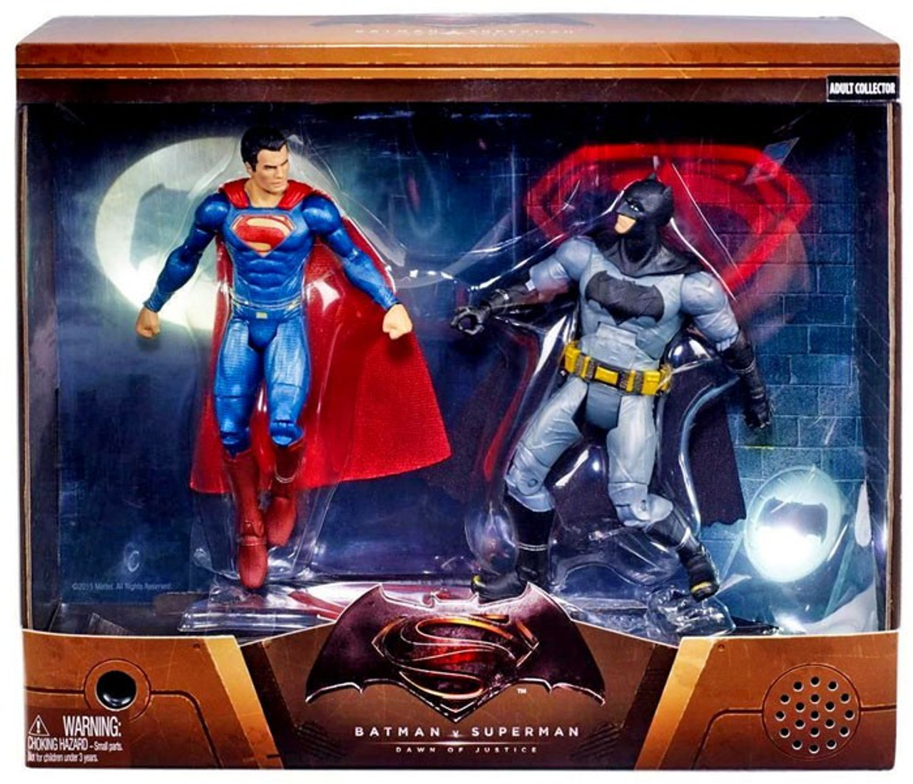 Dc Batman V Superman Dawn Of Justice Batman Superman Exclusive Action Figure 2 Pack Mattel Toys 