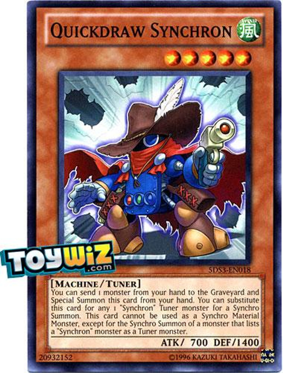 YuGiOh 5D's 2010 Duelist Toolbox Common Quickdraw Synchron #5DS3-EN018