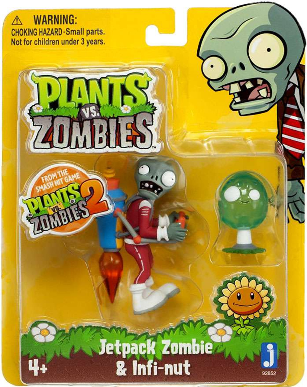 Plants vs. Zombies FunDead Figures Jetpack Zombie Infinut 3 Figure 2