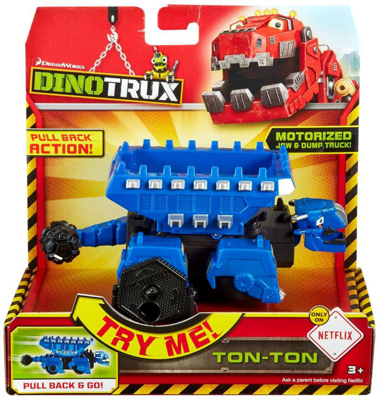 Dinotrux TonTon Pull Back Go Mattel Toys ToyWiz