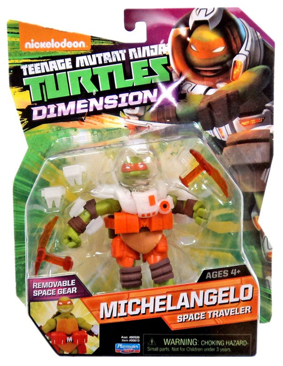 Teenage Mutant Ninja Turtles Nickelodeon Dimension X Michelangelo 5 ... - Teenage Mutant Ninja Turtles NickeloDeon Dimension X Michelangelo 5 Action Figure Space Traveler Playmates 9  18649.1461387126