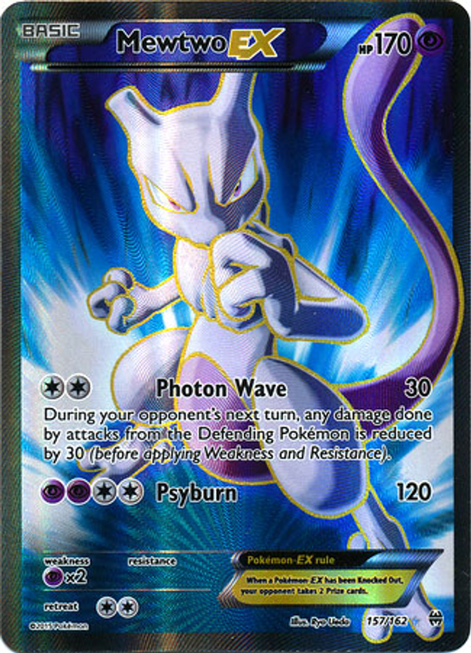 Pokemon X Y BREAKthrough Single Card Ultra Rare Holo Full Art Mewtwo-EX