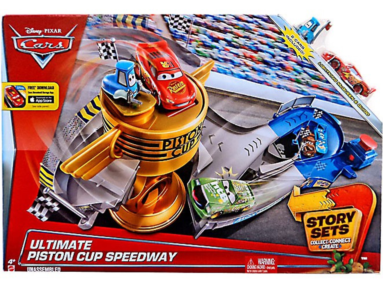 Disney Pixar Cars 3 Piston Cup Motorizada garaje