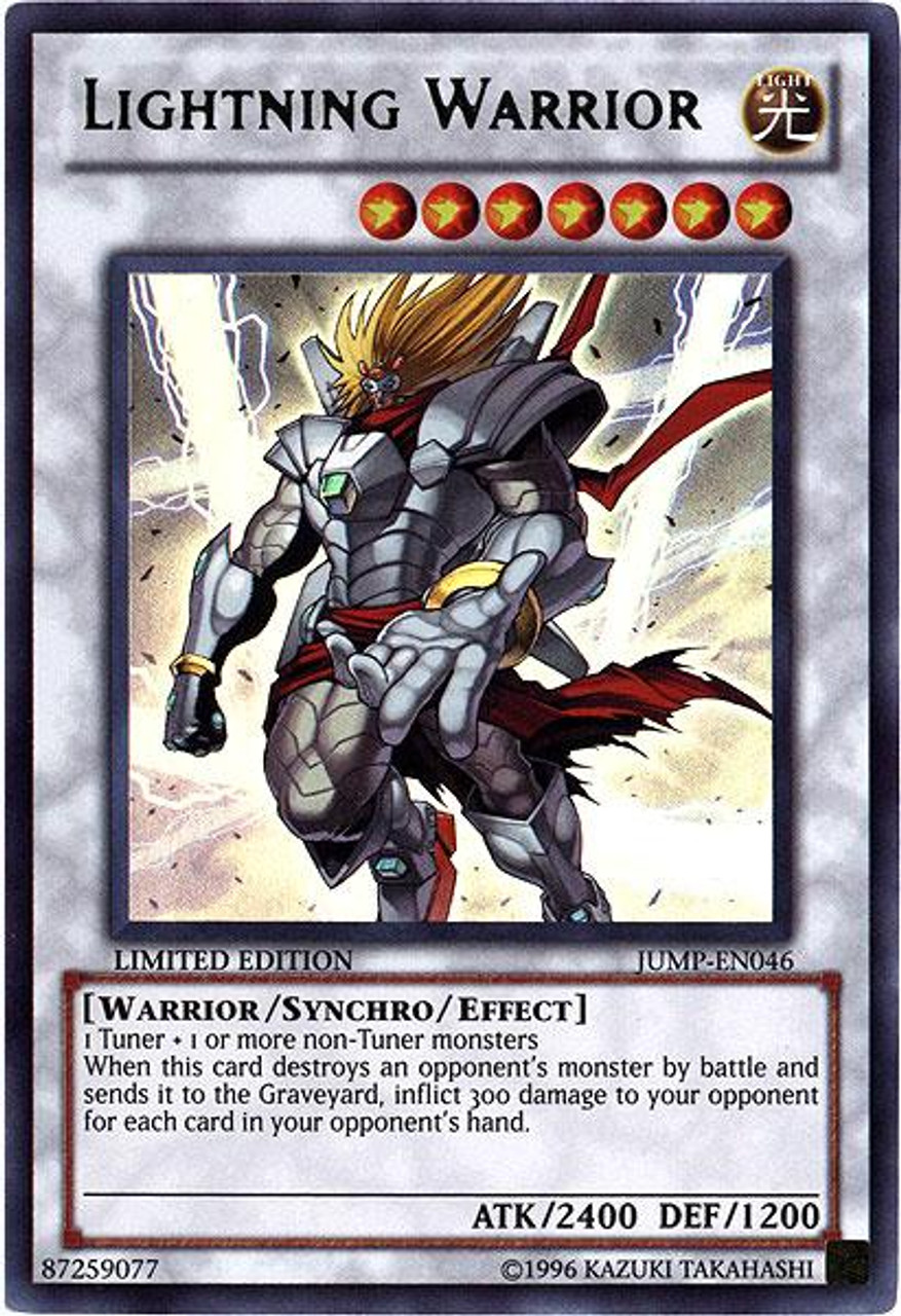 YuGiOh Shonen Jump Ultra Rare Lightning Warrior JUMP-EN046