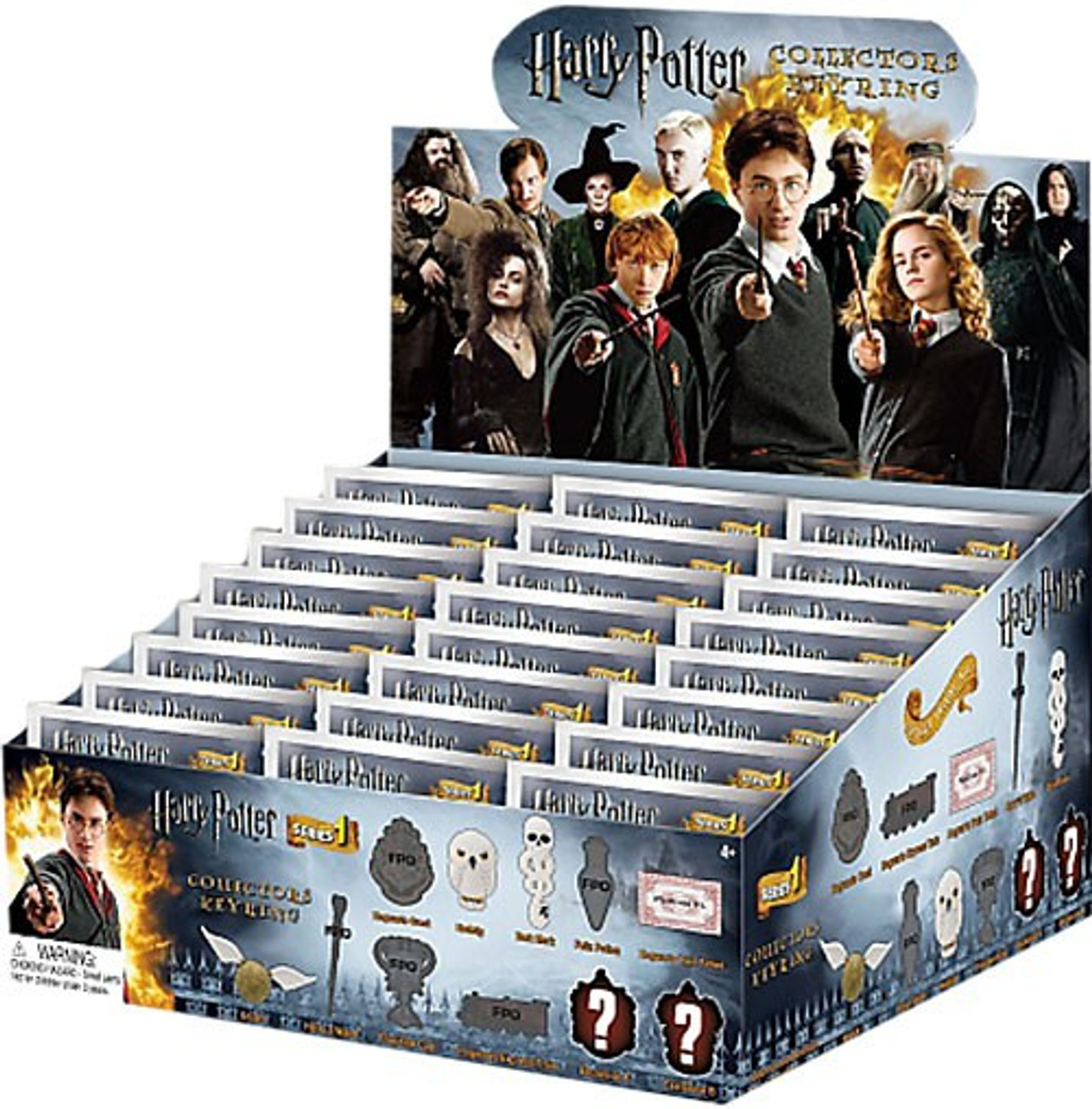 Harry Potter 3D Figural Keychain Harry Potter Series 1 Mystery Box 24 Packs Monogram - ToyWiz