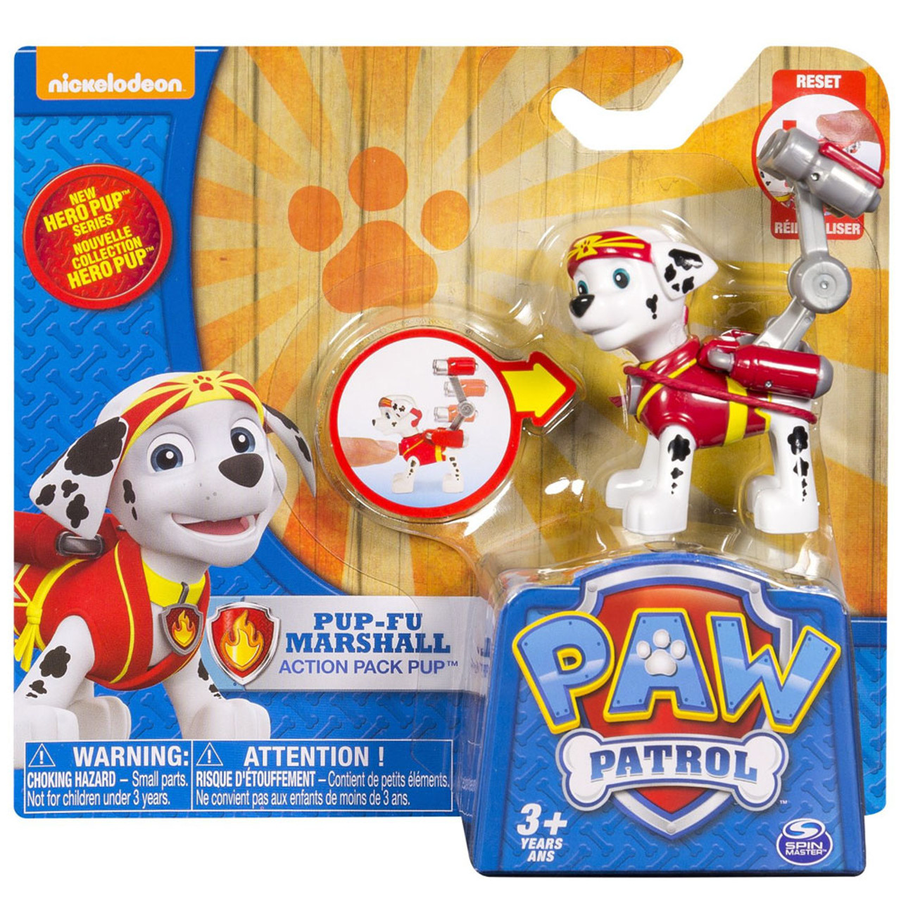 Paw Patrol Action Pack Pup PupFu Marshall Figure Spin Master ToyWiz