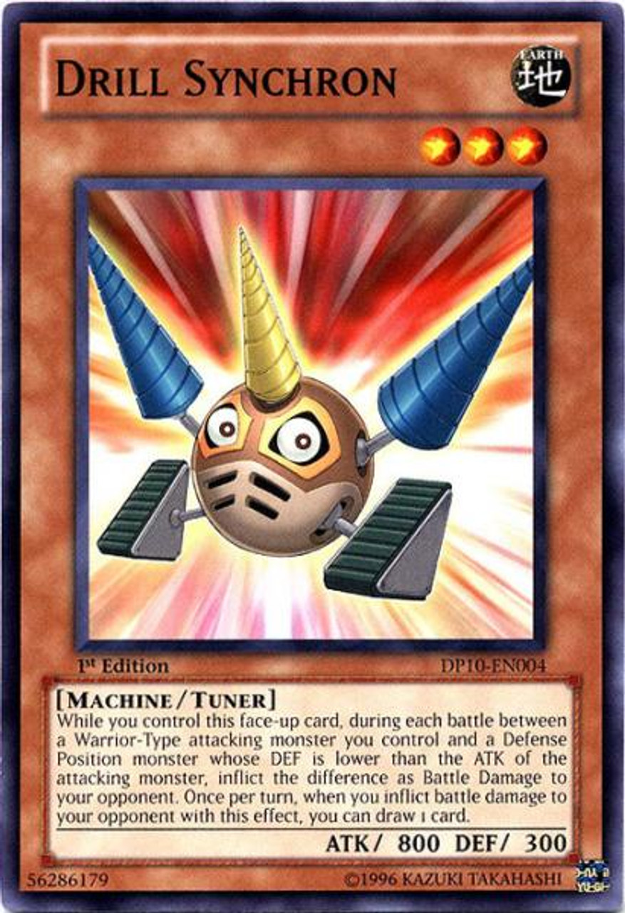 YuGiOh 5D's Duelist Pack Yusei Fudo 3 Common Drill Synchron DP10-EN004