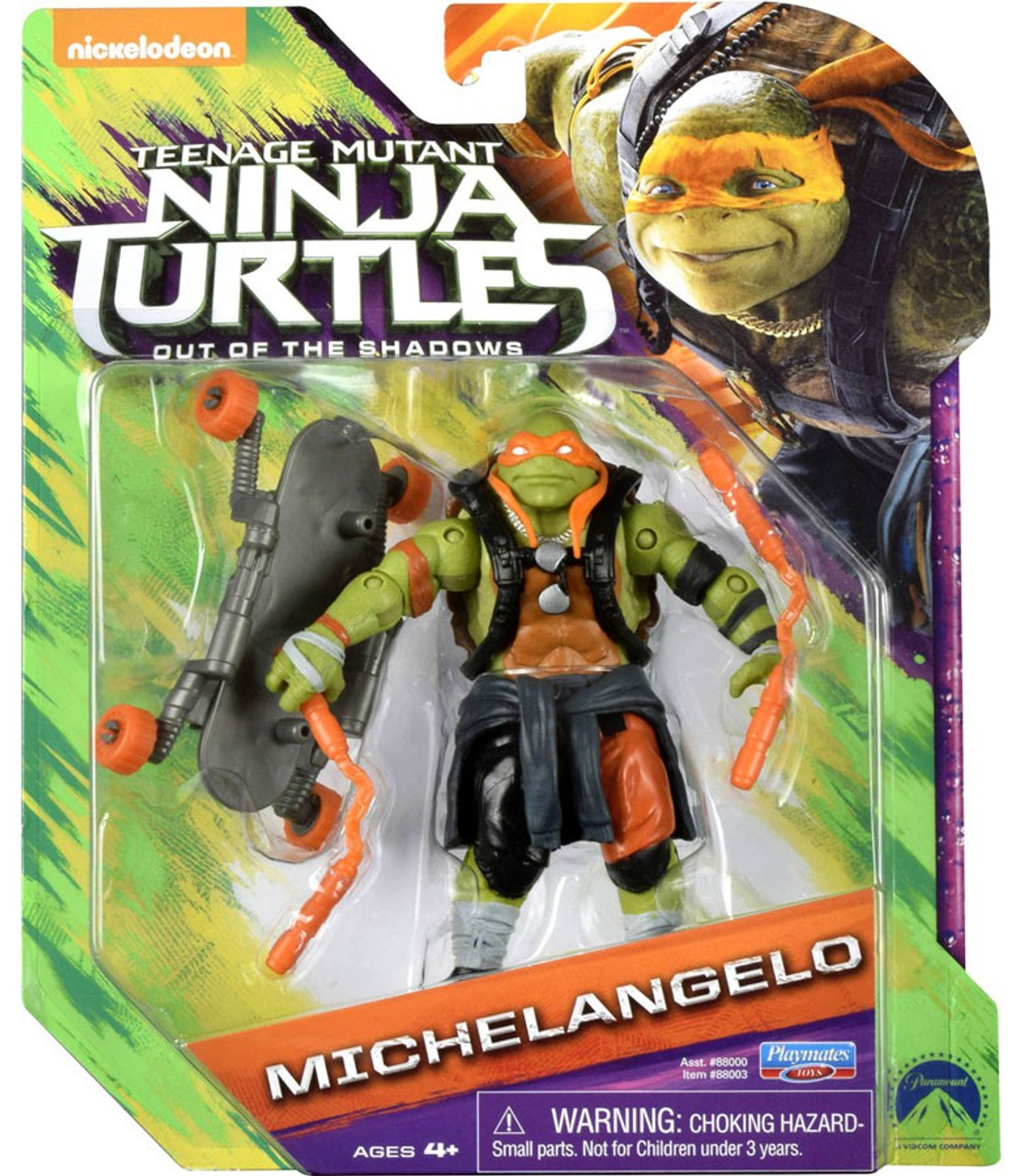 Teenage Mutant Ninja Turtles Out of the Shadows Michelangelo Action ... - Teenage Mutant Ninja Turtles Out Of The ShaDows Michelangelo Action Figure Playmates 7  53313.1461396771