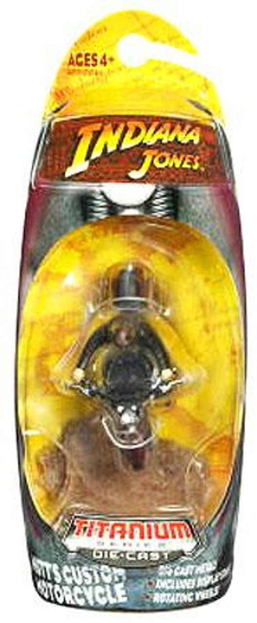 Indiana Jones Kingdom of the Crystal Skull Titanium Series Mutt's Custom Motorcycle Diecast Vehicle