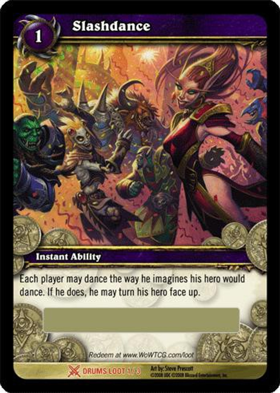 World of Warcraft Trading Card Game Drums of War Legendary Loot Slashdance #1
