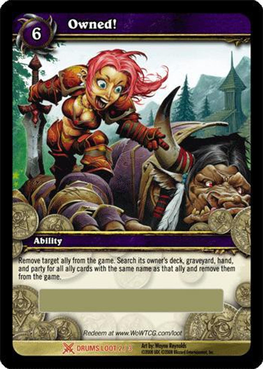 World of Warcraft Trading Card Game Drums of War Legendary Loot Owned! #2