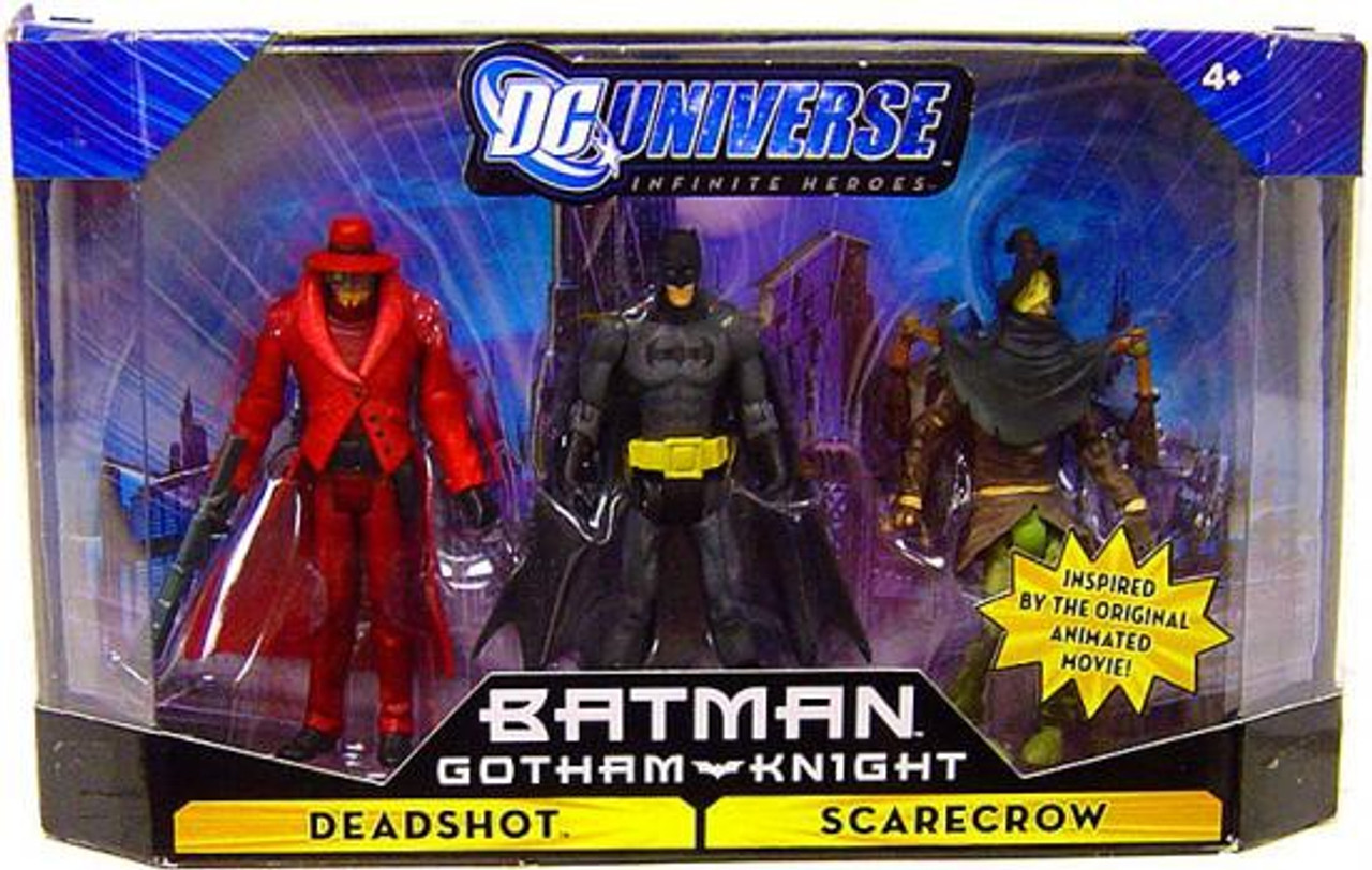 DC Universe Batman Gotham Knight Infinite Heroes Batman, Deadshot & Scarecrow Action Figures