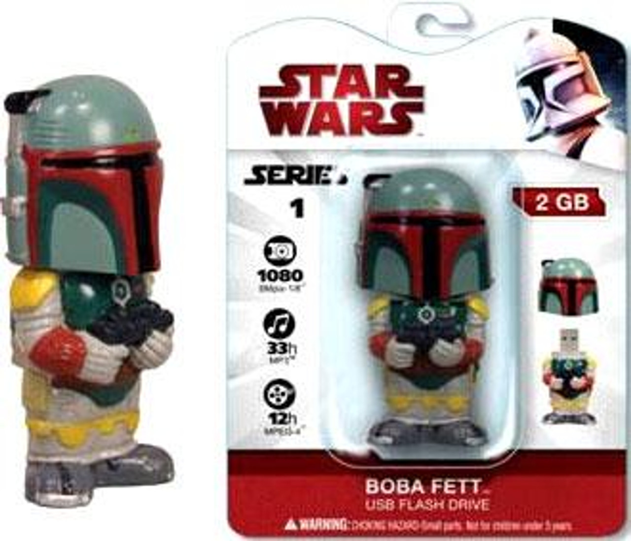 Funko Star Wars Bobble Head Flash Drives Series 1 Boba Fett USB Flash Drive