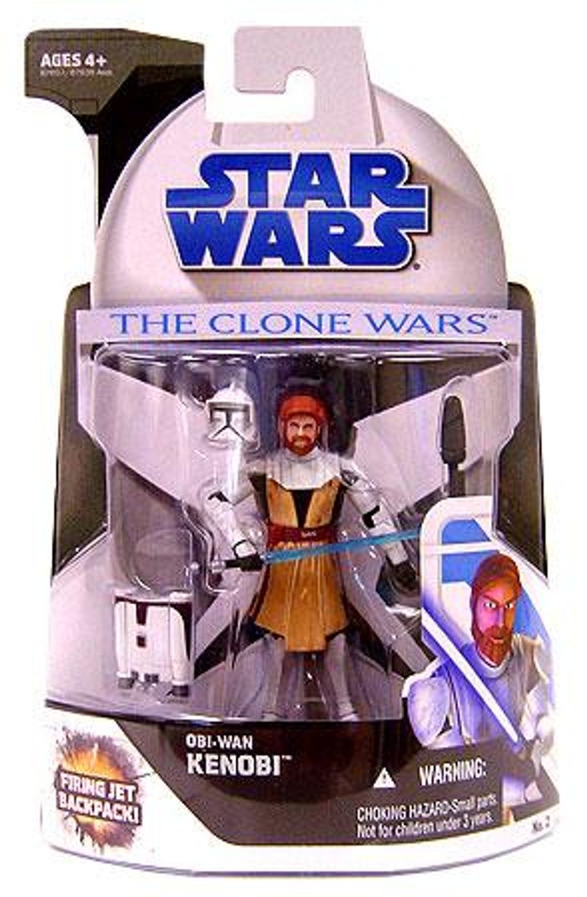 Star Wars The Clone Wars Clone Wars 2008 Obi-Wan Kenobi Action Figure #2