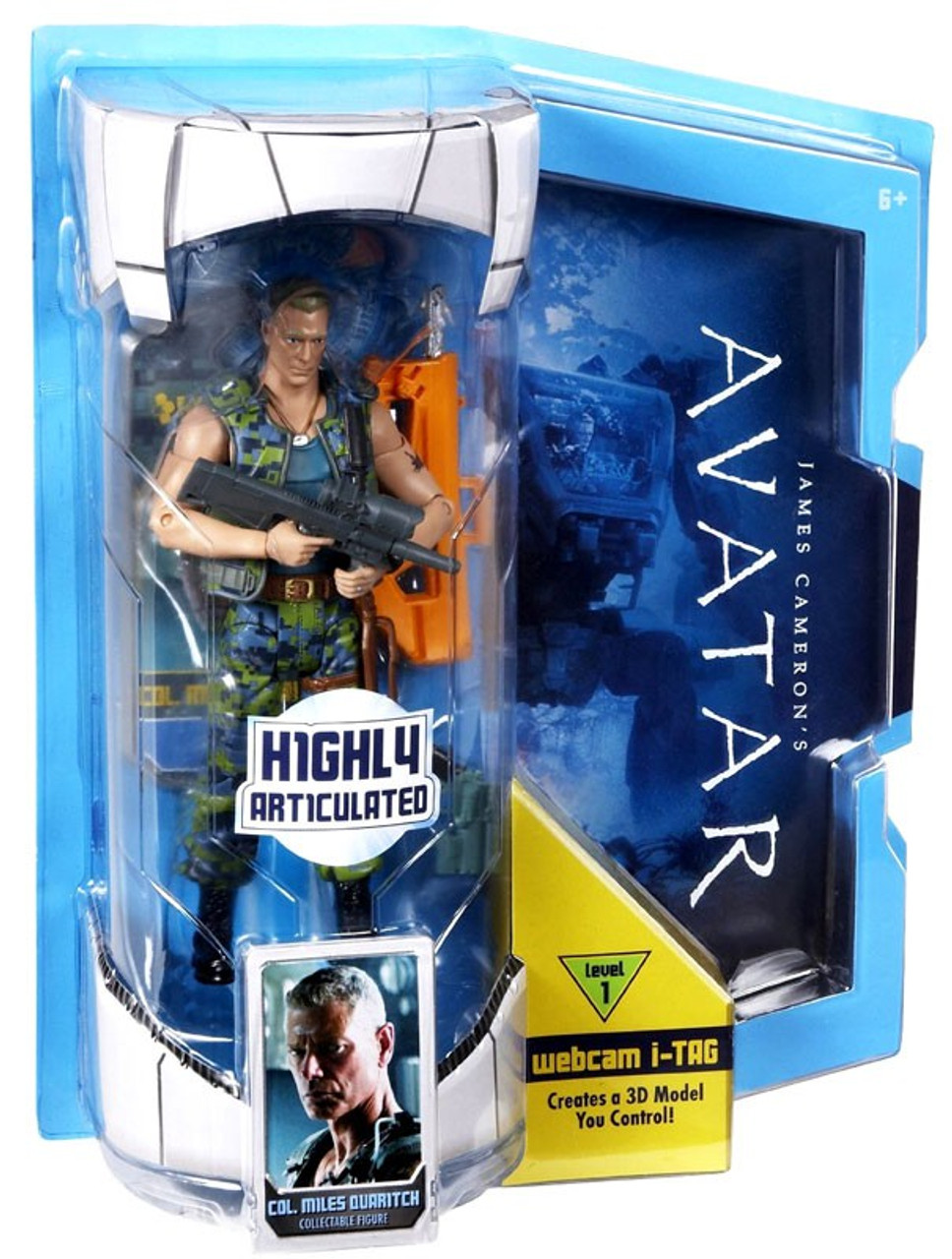 James Cameron's Avatar Deluxe Cololen Miles Quaritch Action Figure