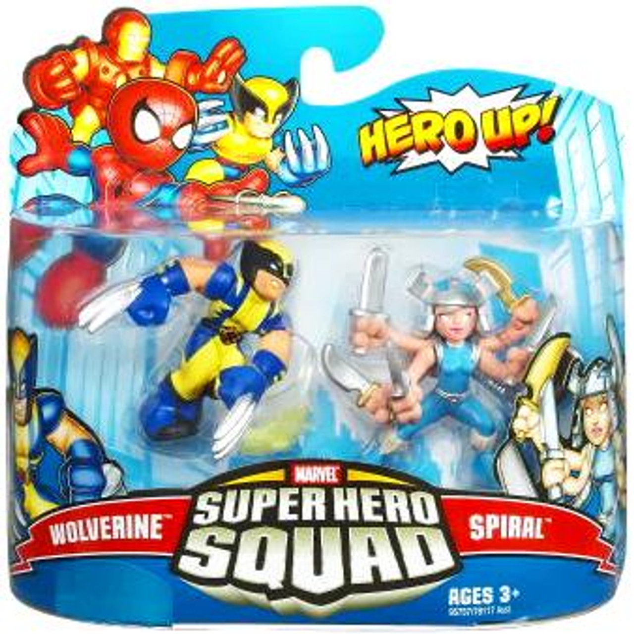 Marvel Super Hero Squad Series 16 Wolverine & Spiral Action Figure 2-Pack