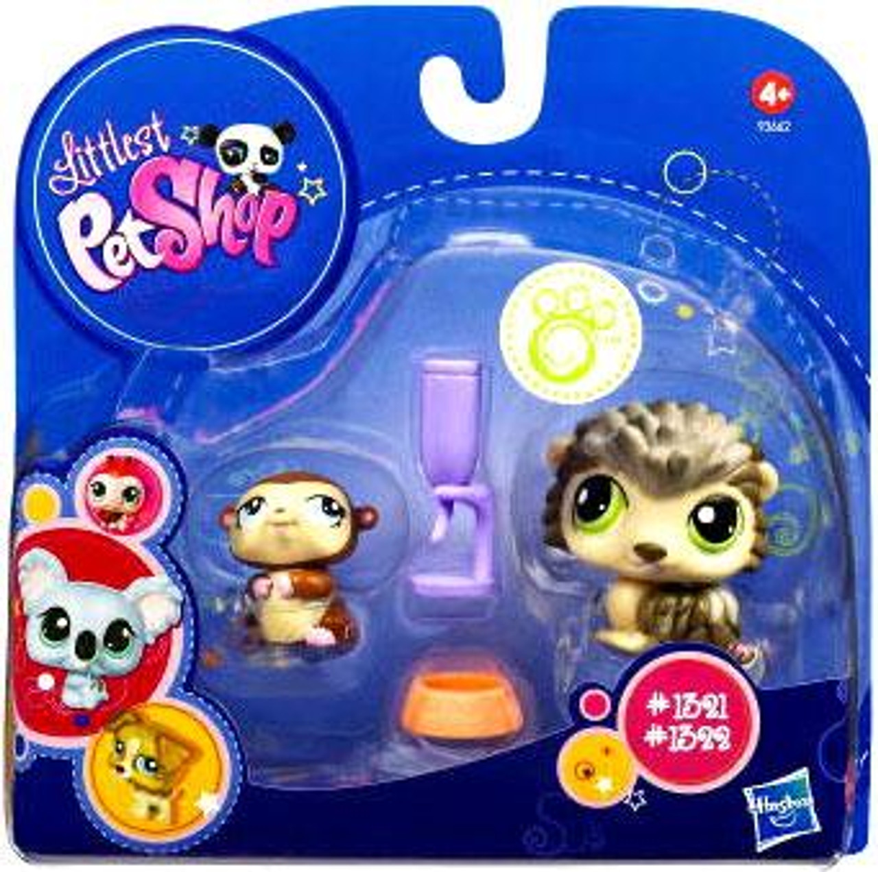 Littlest Pet Shop 2010 Assortment B Series 1 Porcupine & Hamster Figure 2-Pack #1321, 3122