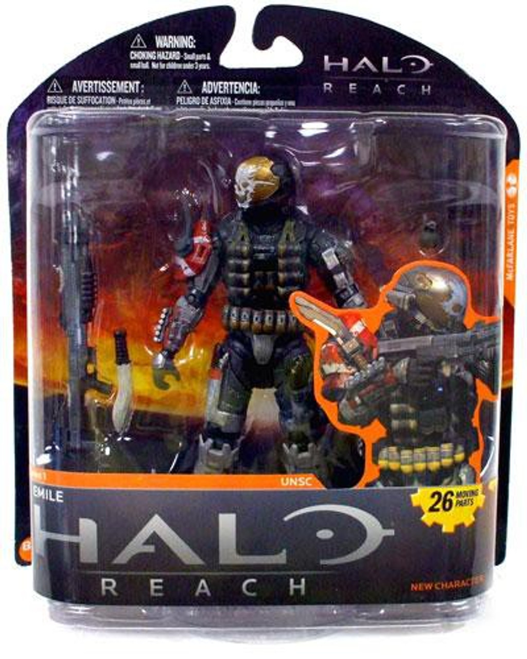 McFarlane Toys Halo Reach Halo Reach Series 1 Emile Action Figure - ToyWiz