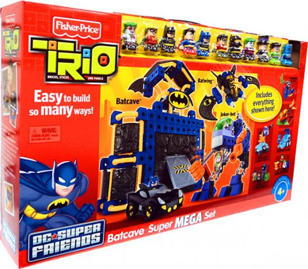 Fisher Price Trio DC Super Friends Batcave Super Mega Set