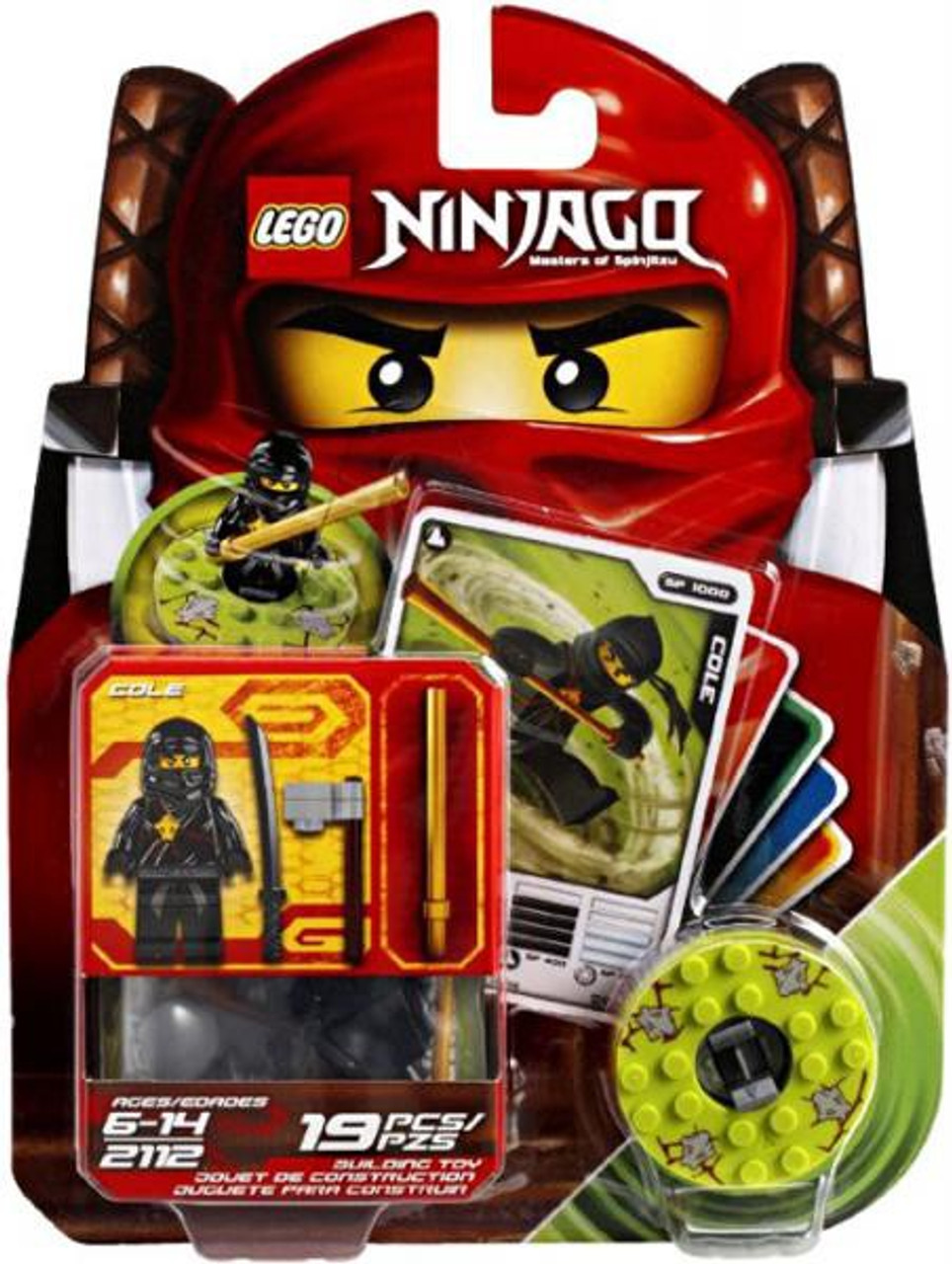 LEGO Ninjago Spinjitzu Spinners Cole Set #2112