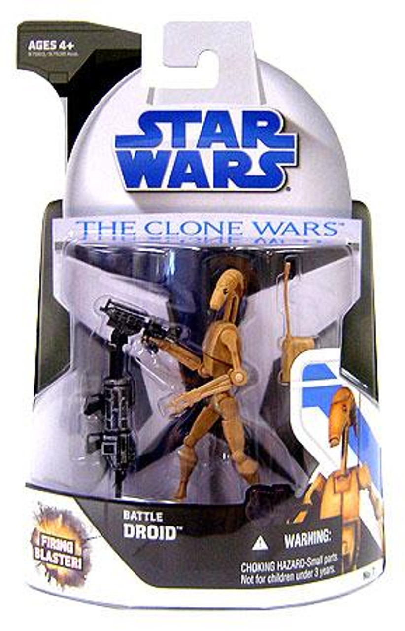 Star Wars The Clone Wars Clone Wars 2008 Battle Droid Action Figure #7