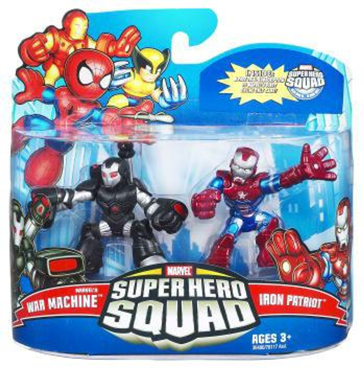 Super Hero Squad Series 21 Marvel's War Machine & Iron Patriot Action Figure 2-Pack