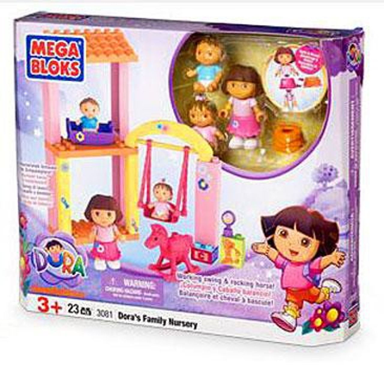 Mega Bloks Dora the Explorer Dora's Family Nursery Set #3081