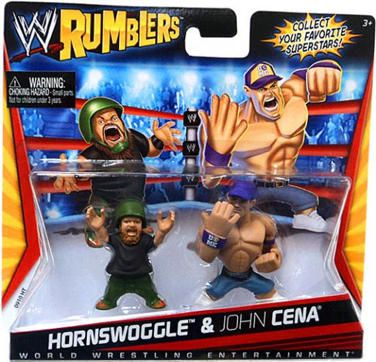 WWE Wrestling Rumblers Series 1 Hornswoggle & John Cena Mini Figure 2-Pack