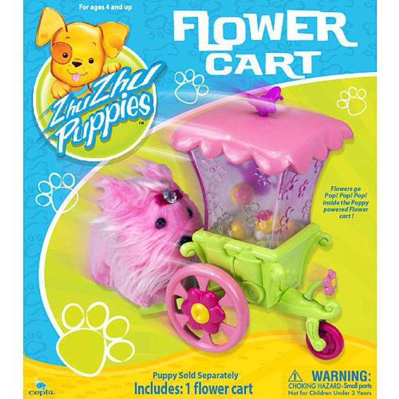 Zhu Zhu Pets Zhu Zhu Puppies Flower Cart Playset