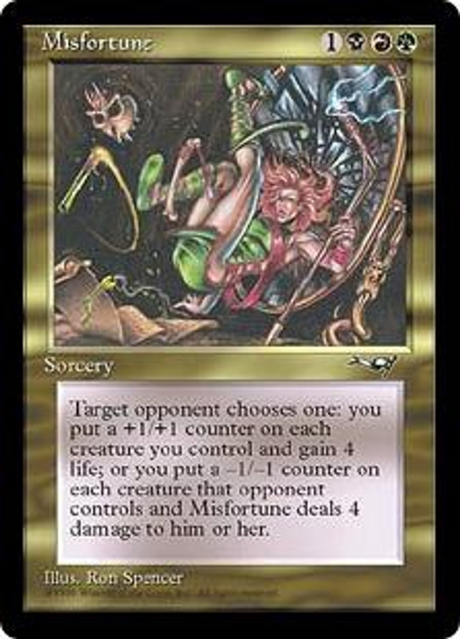 MtG Alliances Rare Misfortune