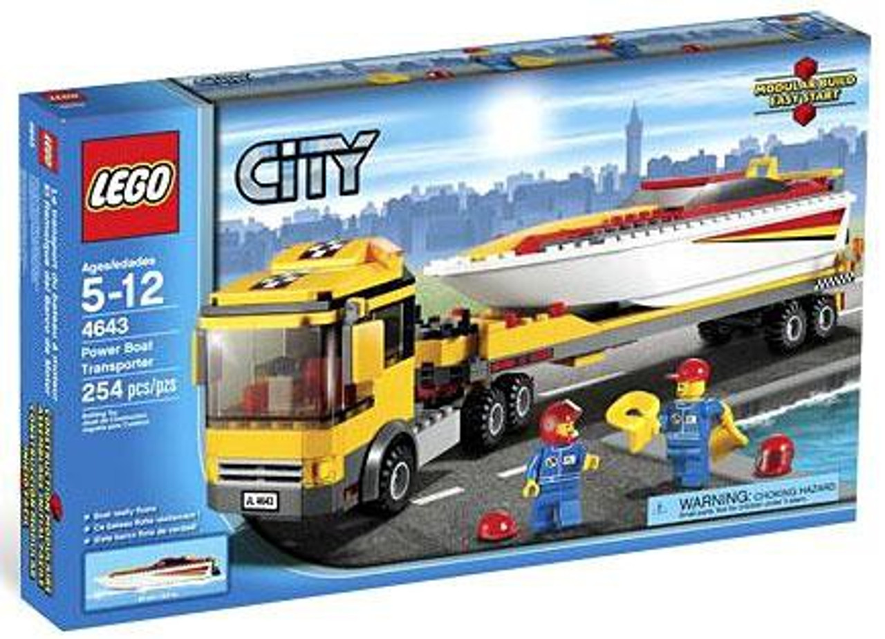 LEGO City Power Boat Transporter Set #4643