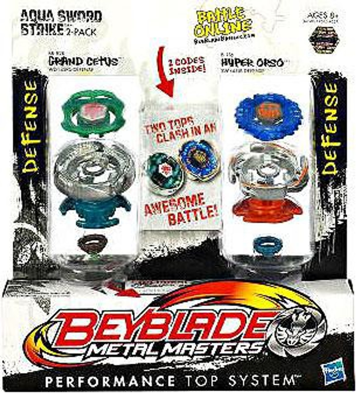 Beyblade Metal Masters Aqua Sword Strike 2-Pack BB82B