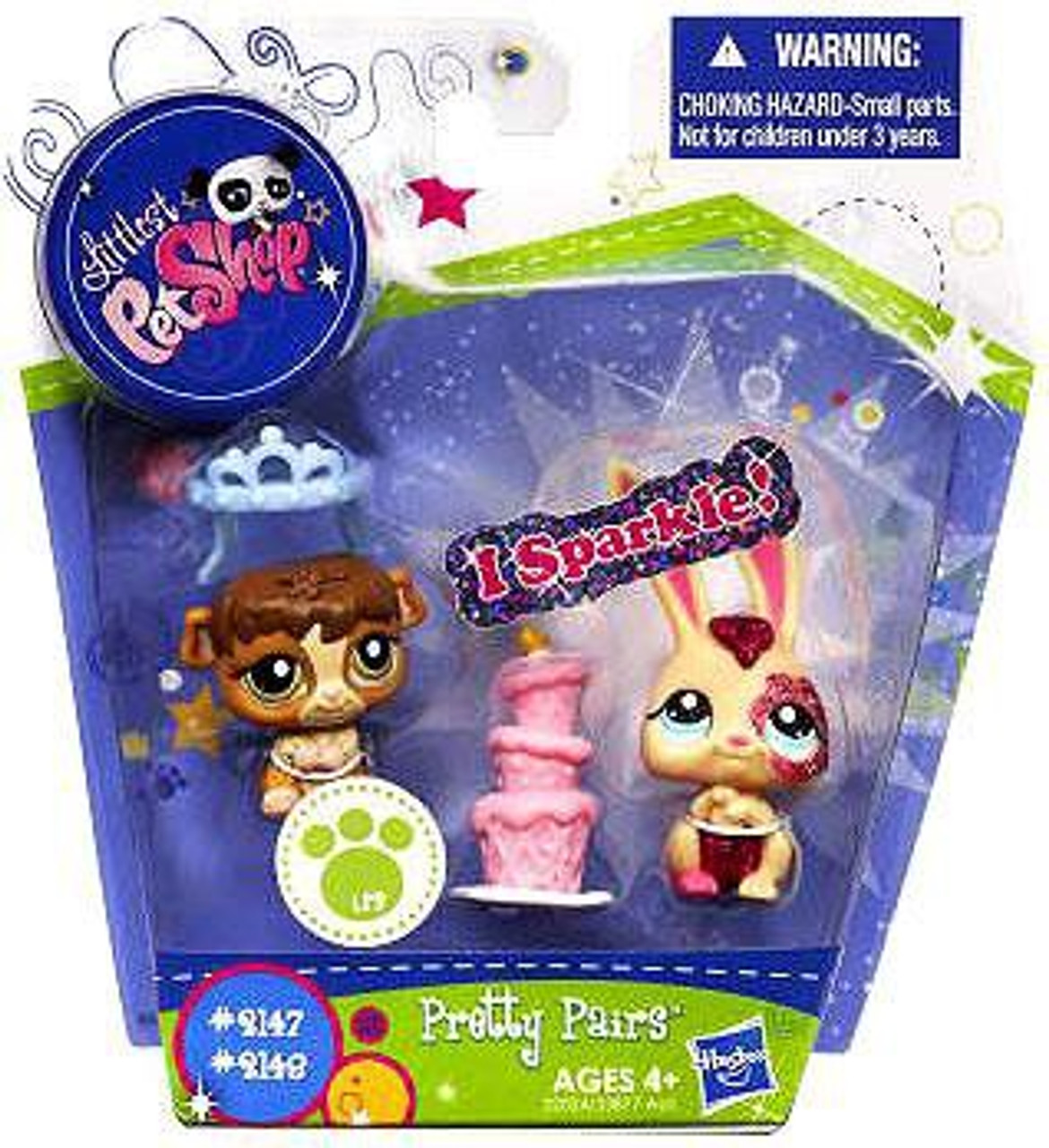 Littlest Pet Shop Pretty Pairs Bunny & Guinea Pig Figure 2-Pack #2147, 2148