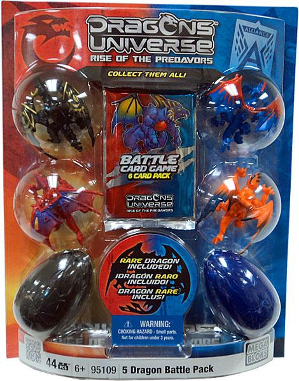 Mega Bloks Dragons Universe Rise of the Predavors 5 Dragon Battle Pack Set #95109